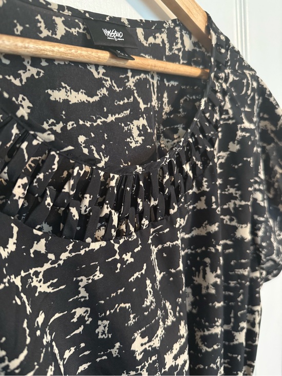Merona vintage Dresses & Skirts - Black and Cream Abstract Print dress